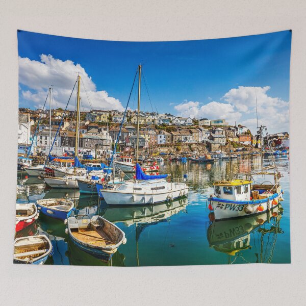 Item preview, Mevagissey Harbour with Colourful Boats, Cornwall, UK designed and sold by Paul Thompson Photography.