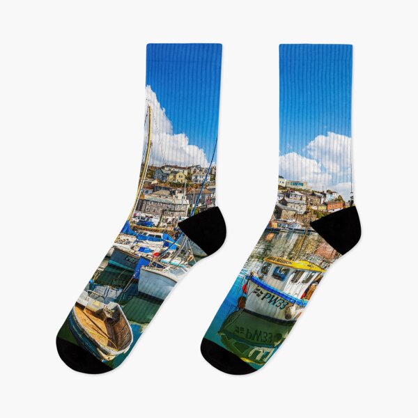Item preview, Mevagissey Harbour with Colourful Boats, Cornwall, UK designed and sold by Paul Thompson Photography.