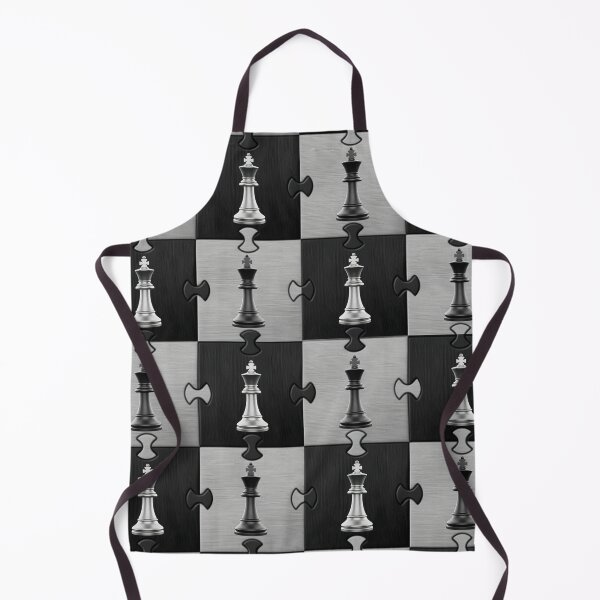 Item preview, Grey Black Chess Puzzle Pattern - Minimal Geometric Design designed and sold by Italian Ink Studio.