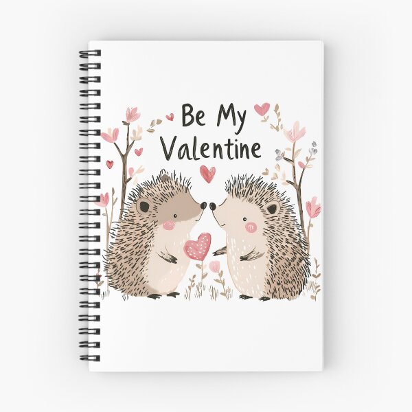 Artikelvorschau, Sei mein Valentin – Igelpaar zum Valentinstag – Niedlicher Kawaii-Igel-Liebes-Kunstdruck entworfen und verkauft von DesignArtist.ia.