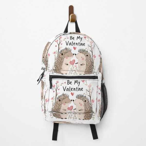 Item preview, Be My Valentine Hedgehog Couple Saint Valentine's Day - Cute Kawaii Hedgehog Love Art Print designed and sold by DesignArtist.ia.