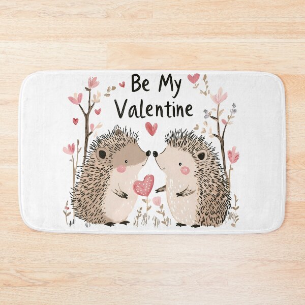 Item preview, Be My Valentine Hedgehog Couple Saint Valentine's Day - Cute Kawaii Hedgehog Love Art Print designed and sold by DesignArtist.ia.