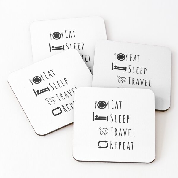 Item preview, Eat, Sleep, Travel, Repeat designed and sold by DixieGirlStudio.