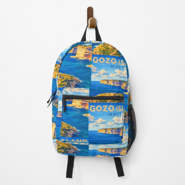 Item preview, Gozo Island in Malta, Vintage Art Travel Landscape designed and sold by MaateoDesign.