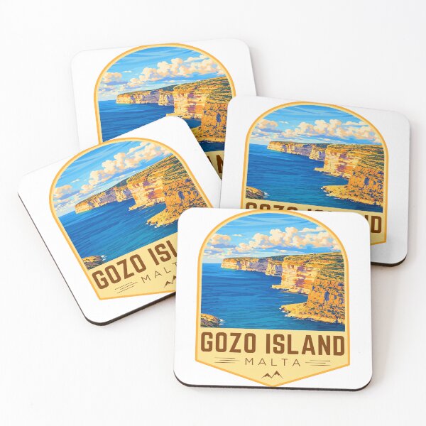 Item preview, Gozo Island in Malta, Retro Travel Art Emblem designed and sold by MaateoDesign.
