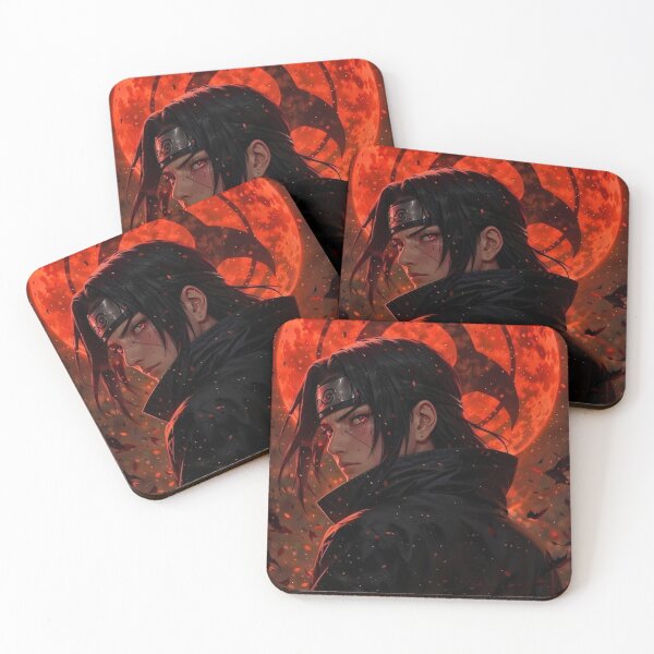 Item preview, Crimson Moon Shinobi – Dark Anime Ninja Blood Moon Art designed and sold by Dyan4.
