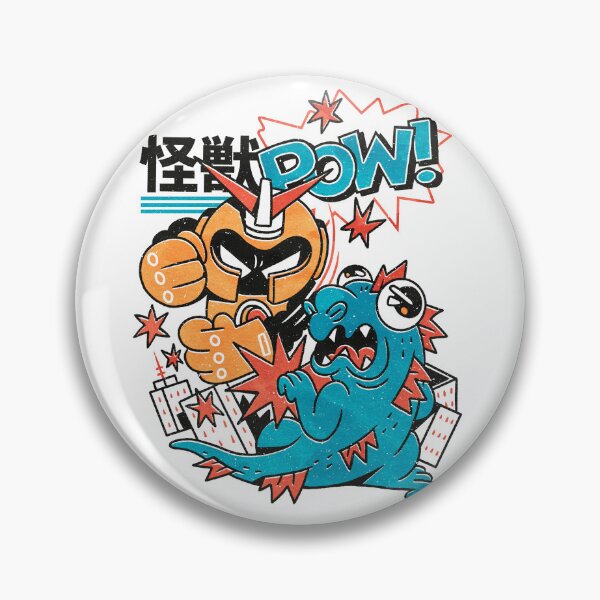 Item preview, Japanese Retro Robot vs Kaiju Comic Pop Art designed and sold by Nobody Shadow Art.