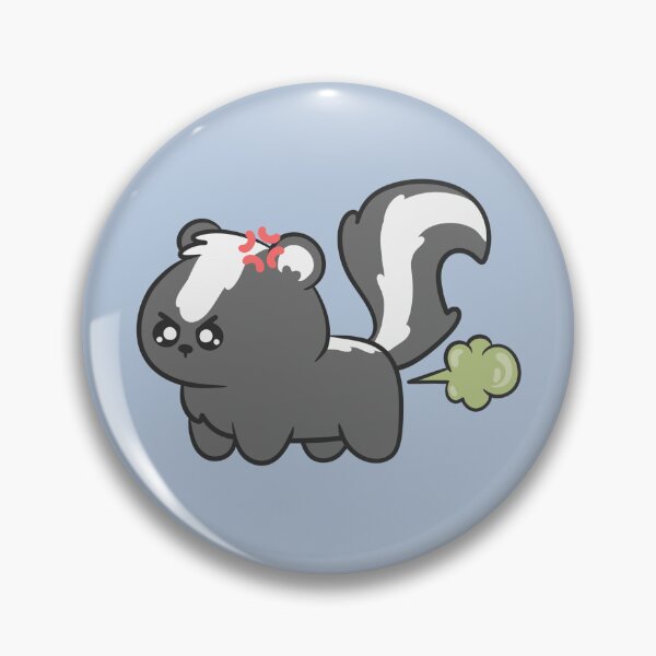 Item preview, kawaii angry skunk farting  designed and sold by kaybowzie.