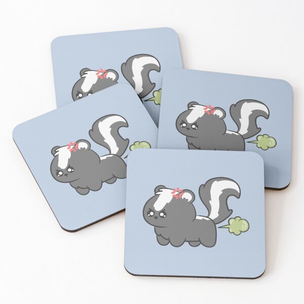 Item preview, kawaii angry skunk farting  designed and sold by kaybowzie.