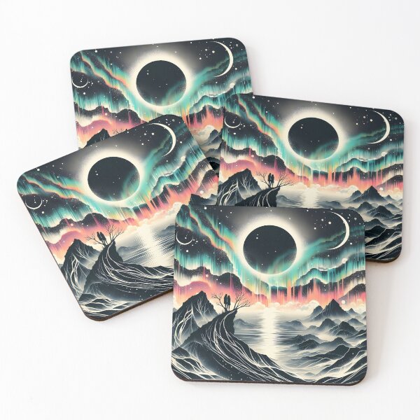 Item preview, Layered Northern Lights, Ai Generated Art   designed and sold by ACC .