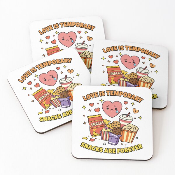 Item preview, Love Is Temporary Snacks Are Forever Funny  designed and sold by The Junto Shop.