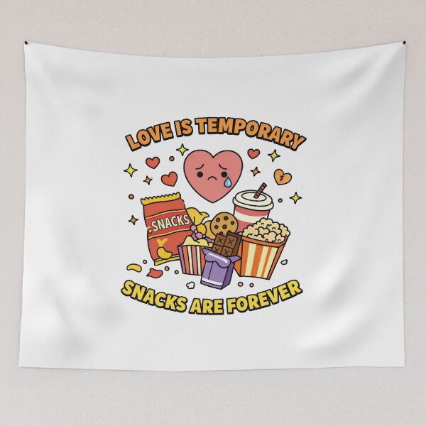 Item preview, Love Is Temporary Snacks Are Forever Funny  designed and sold by The Junto Shop.