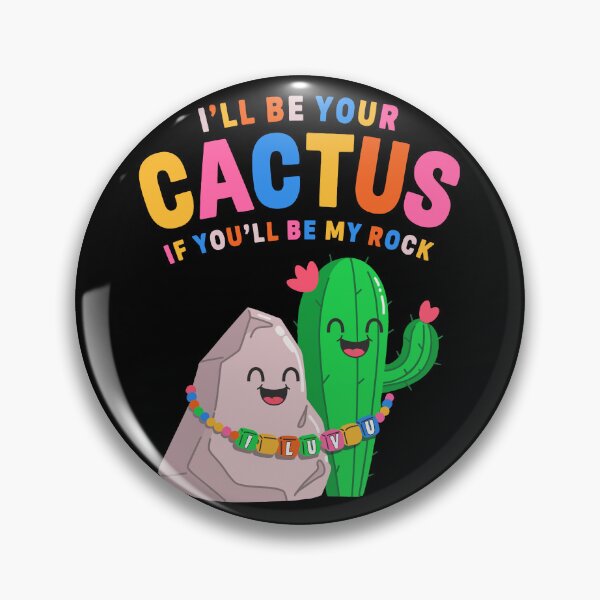 Item preview, I’ll Be Your Cactus If You’ll Be My Rock Cute Valentine designed and sold by wrestletoys.