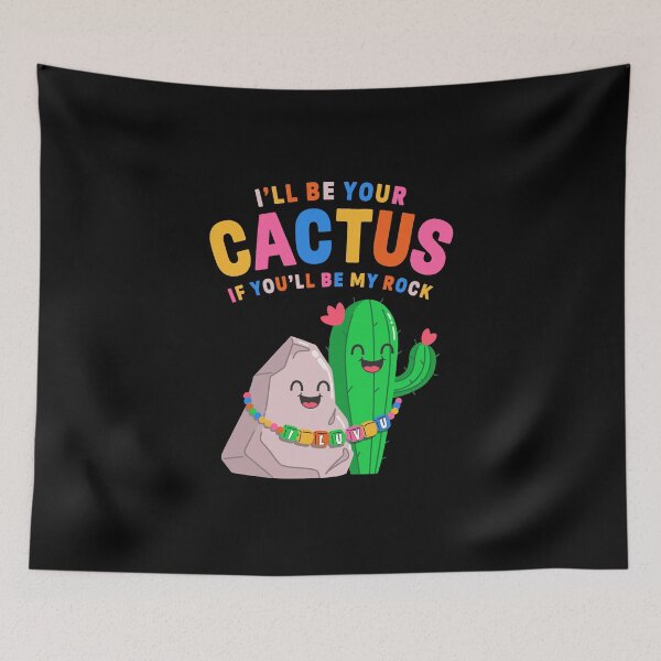 Item preview, I’ll Be Your Cactus If You’ll Be My Rock Cute Valentine designed and sold by wrestletoys.