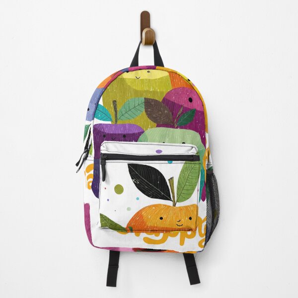 Item preview, Happy Apples – Colorful Smiling Fruit Art designed and sold by ForeverPrintsOK.