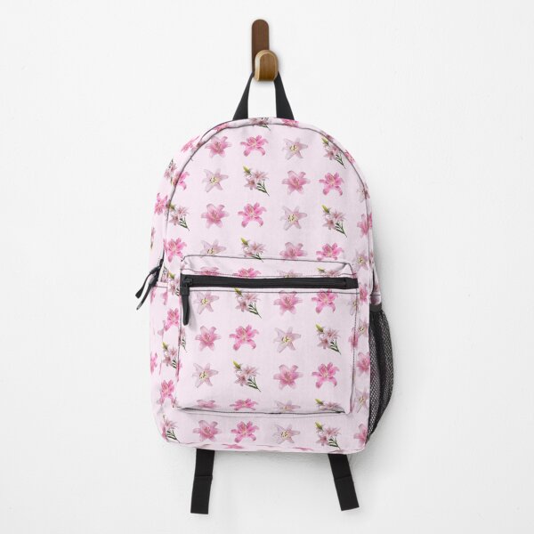 Item preview, pink lily flowers sticker pack designed and sold by inainart.