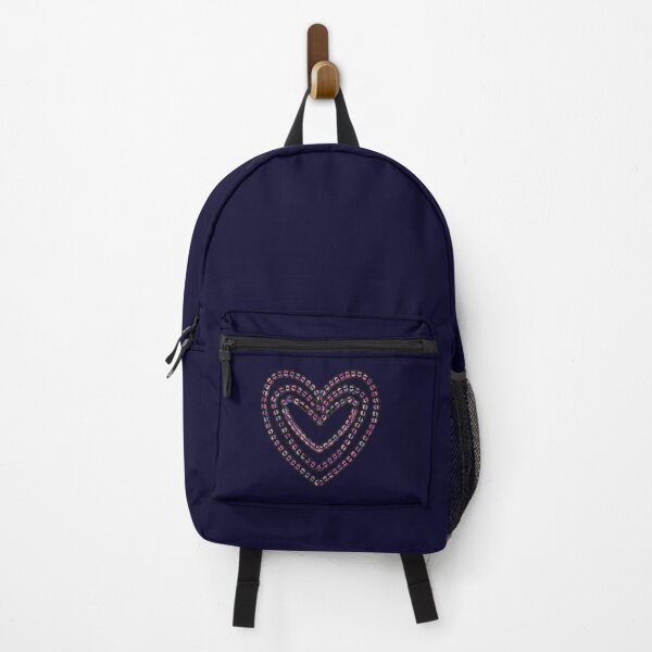 Item preview, Sequin heart, navy blue background designed and sold by WONDERPRINTVALLEY.