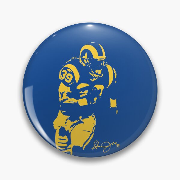 Item preview, Steven Jackson #39 Rams Retro Stencil Football Tribute designed and sold by TheArtOfCar.