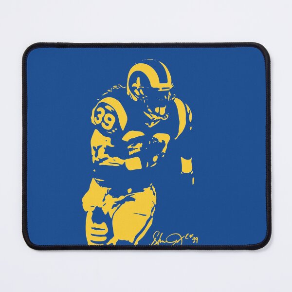 Item preview, Steven Jackson #39 Rams Retro Stencil Football Tribute designed and sold by TheArtOfCar.