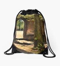 Out in to the life Drawstring Bag
