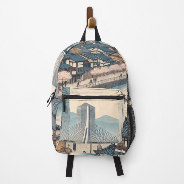 Item preview, Incheon South Korea Ukiyo-e Style | Traditional Woodblock Cityscape designed and sold by Vandy Fullam.