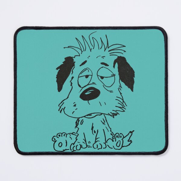 Item preview, Tired Scruffy Dog Cartoon designed and sold by BeyondInkwell.