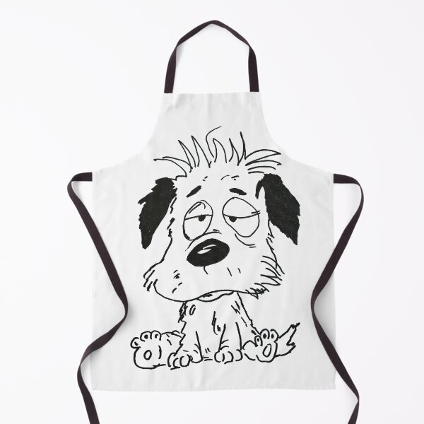 Item preview, Tired Scruffy Dog Cartoon designed and sold by BeyondInkwell.
