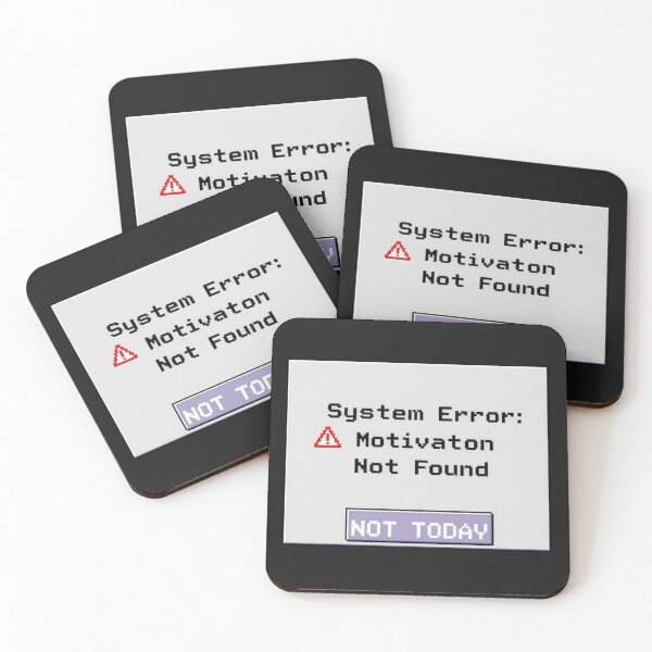 Item preview, System Error – Motivation Not Found | Funny 404 Tech Design designed and sold by Sparkofart07.