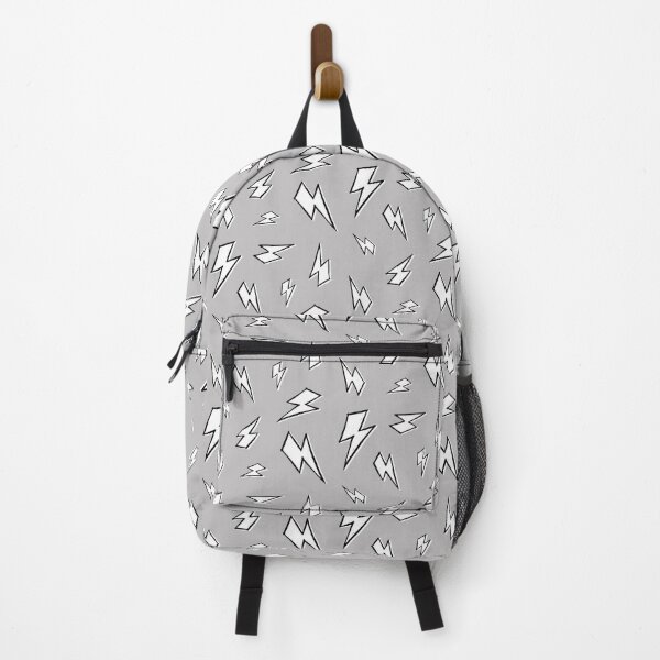 Item preview, Sketchy Black and White Lightning,Thunder Bolt Pattern on Grey  designed and sold by OneThreeSix.