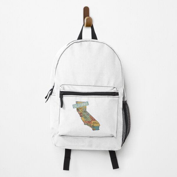 Item preview, California Illustrated Map – Retro State Regions & Landmarks designed and sold by Paper Drip.