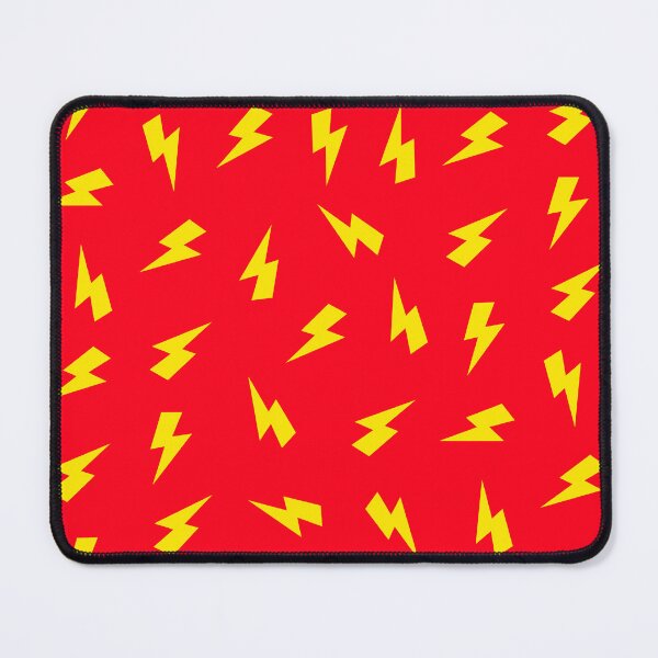 Item preview, Yellow Lightning Bolts Pattern on Red designed and sold by OneThreeSix.