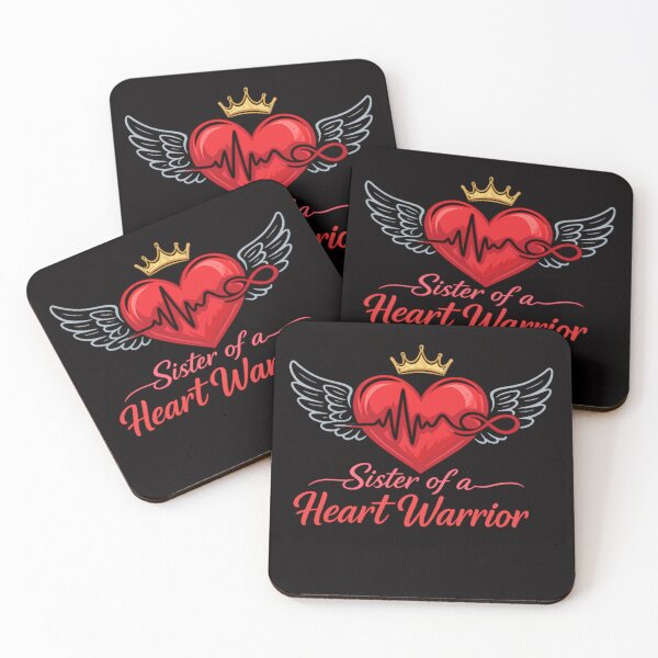Item preview, Sister of a Heart Warrior – Heartbeat Heart Support Design designed and sold by FrameFlow.