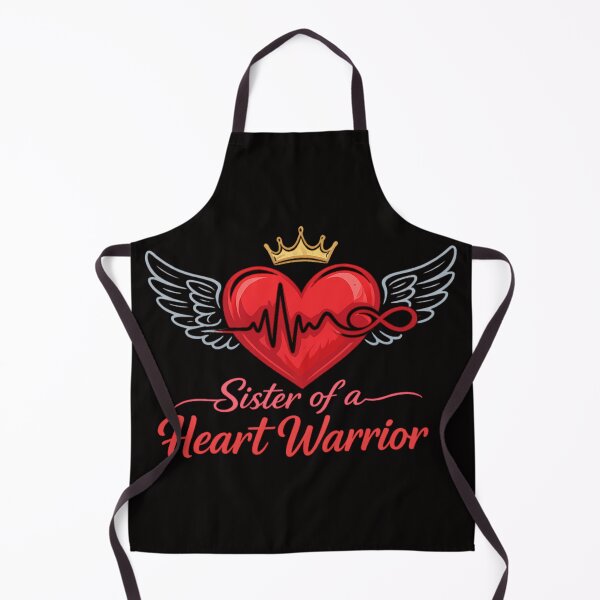 Item preview, Sister of a Heart Warrior – Heartbeat Heart Support Design designed and sold by FrameFlow.