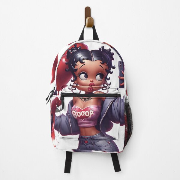 Item preview, Heartbreaker Boop – Glam Valentine Selfie Doll Art Print designed and sold by EverMuse Studio.
