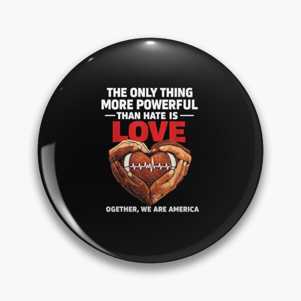 Item preview, Love Over Hate | Unity Football Heart Design designed and sold by Evaevonechi.