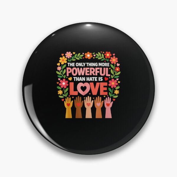 Item preview, Love is Powerful Floral Unity & Diversity Graphic designed and sold by Evaevonechi.