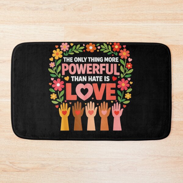 Item preview, Love is Powerful Floral Unity & Diversity Graphic designed and sold by Evaevonechi.