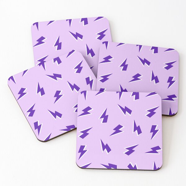 Item preview, Purple Lightning Thunder Bolt Pattern designed and sold by OneThreeSix.