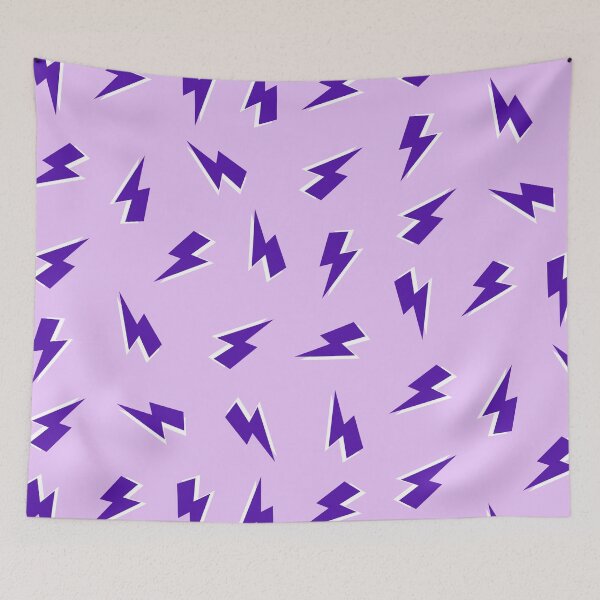 Item preview, Purple Lightning Thunder Bolt Pattern designed and sold by OneThreeSix.