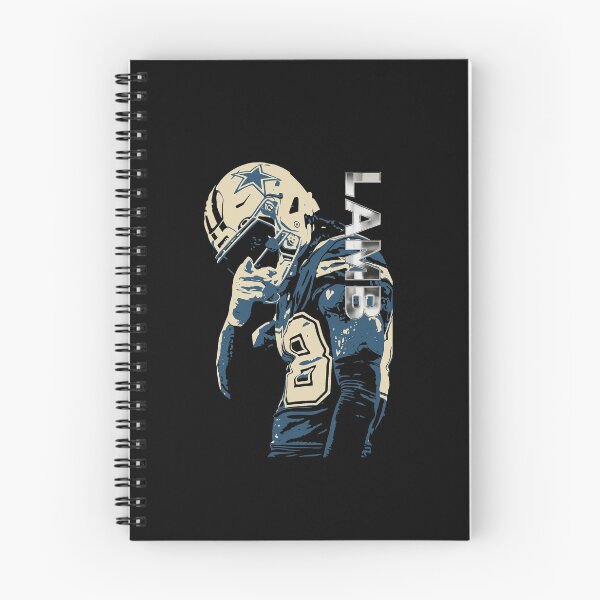 Item preview, CeeDee Lamb #88 Navy & Silver Stencil Tribute designed and sold by TheArtOfCar.