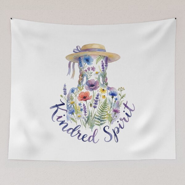 Item preview, Anne of Green Gables Kindred Spirit Wildflower Watercolor designed and sold by Fenay Designs.