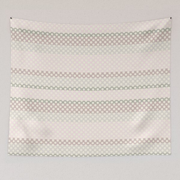 Item preview, Cozy Cottage Grid Decor | Soft Pastel Vintage Squares Design designed and sold by Mellowtint Studio.