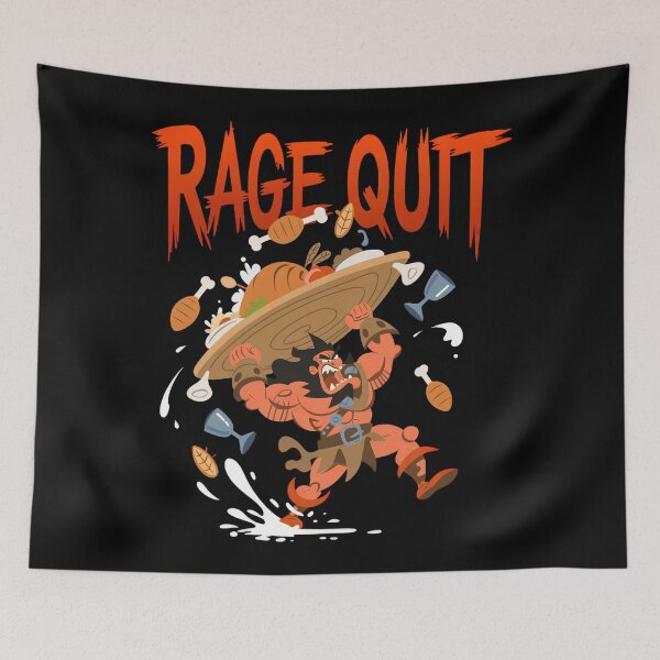 Item preview, Barbarian Flipping Table Rage Quit designed and sold by SignumShop.