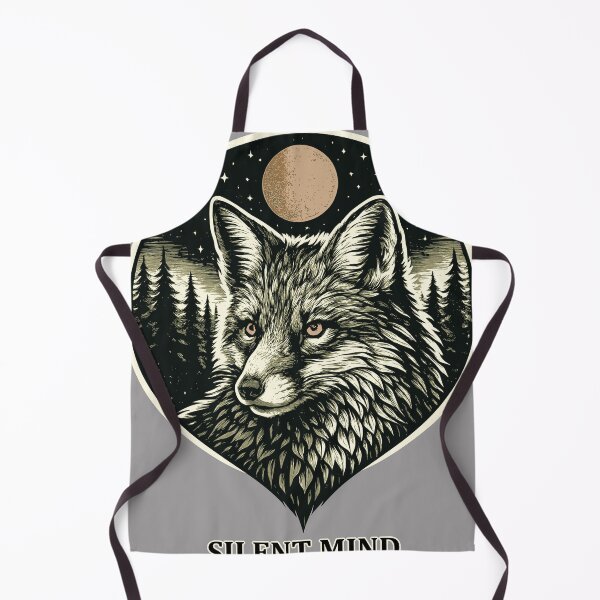 Item preview, Silent Mind - Fox in Woodcut Style designed and sold by ZeitgeistSeason.