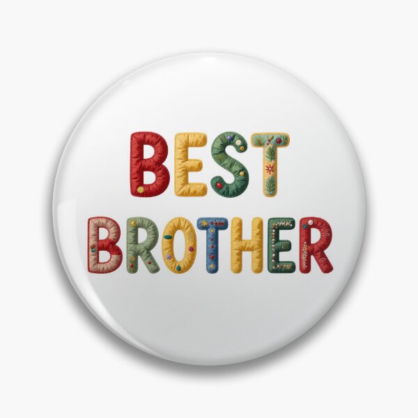 Item preview, BEST BROTHER - IN COLORFUL FAUX LETTERING designed and sold by AlexOBrienArt.