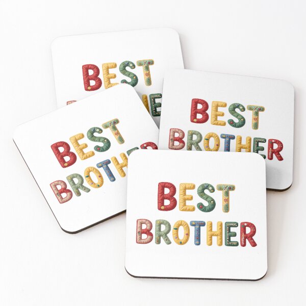 Item preview, BEST BROTHER - IN COLORFUL FAUX LETTERING designed and sold by AlexOBrienArt.