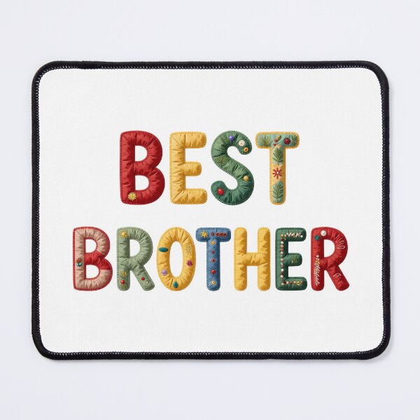Item preview, BEST BROTHER - IN COLORFUL FAUX LETTERING designed and sold by AlexOBrienArt.