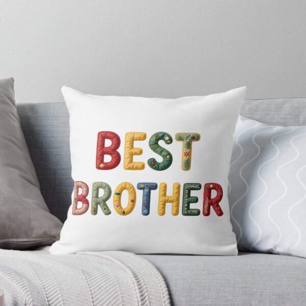 Item preview, BEST BROTHER - IN COLORFUL FAUX LETTERING designed and sold by AlexOBrienArt.