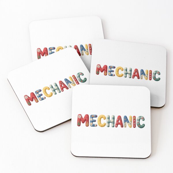 Item preview, MECHANIC - IN COLORFUL FAUX LETTERING designed and sold by AlexOBrienArt.