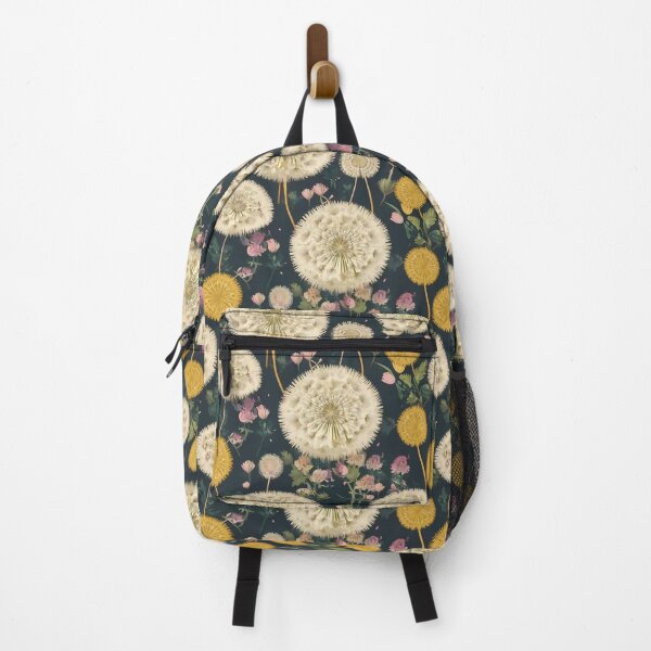 Item preview, Dynamic Dandelion Seamless Pattern – Dark Background designed and sold by sana designer.